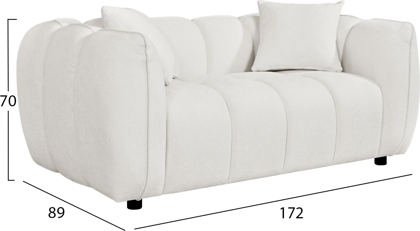 Set divanësh 2-sh & 3-sh LYKKE, material ecru, FH10812.02