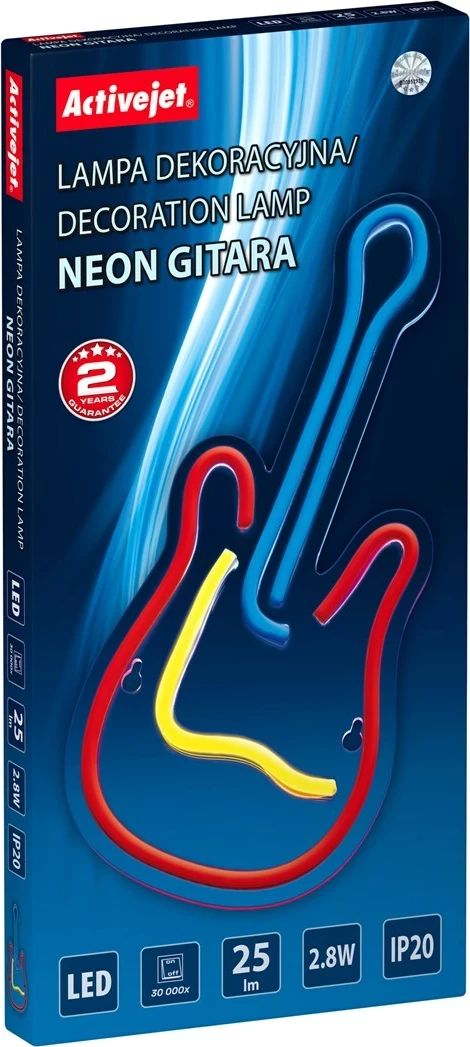 Dritë LED Activejet Neon AJE-NEON GITARA, Multikolor