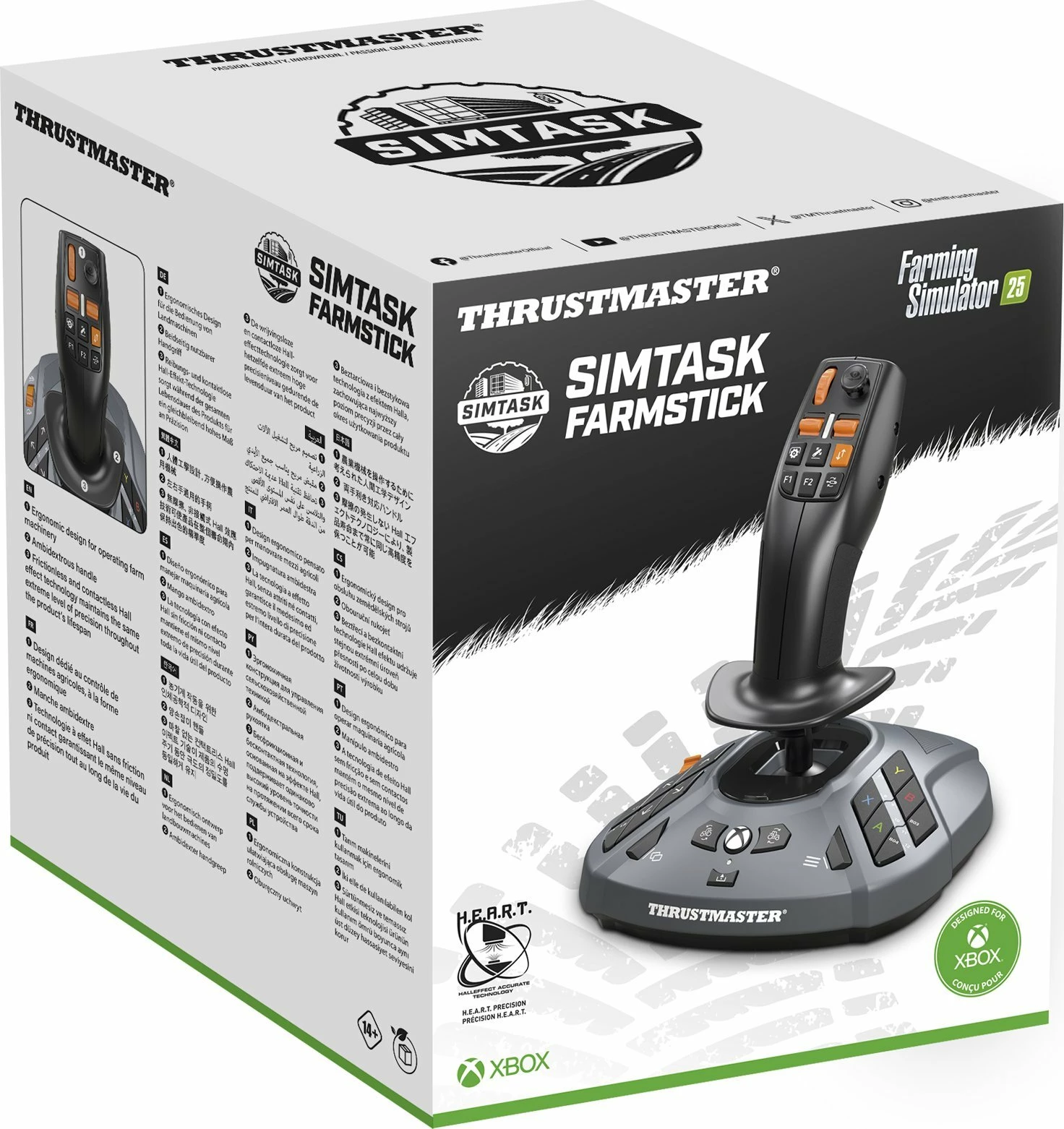 Joystick Thrustmaster SimTask FarmStick 4460279, 33 butona, wired, për Xbox Series X/S & PC, i zi/gri
