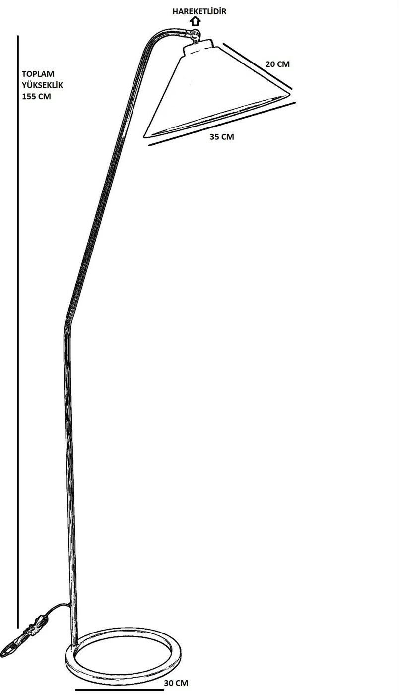 Llambë dyshemeje Opviq, anthracite, 8534-7