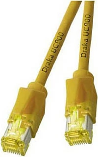 Kabllo LAN EFB Elektronik Draka UC900 TM31, Cat6A S/FTP, LSZH, 15m, RJ45, e verdhë