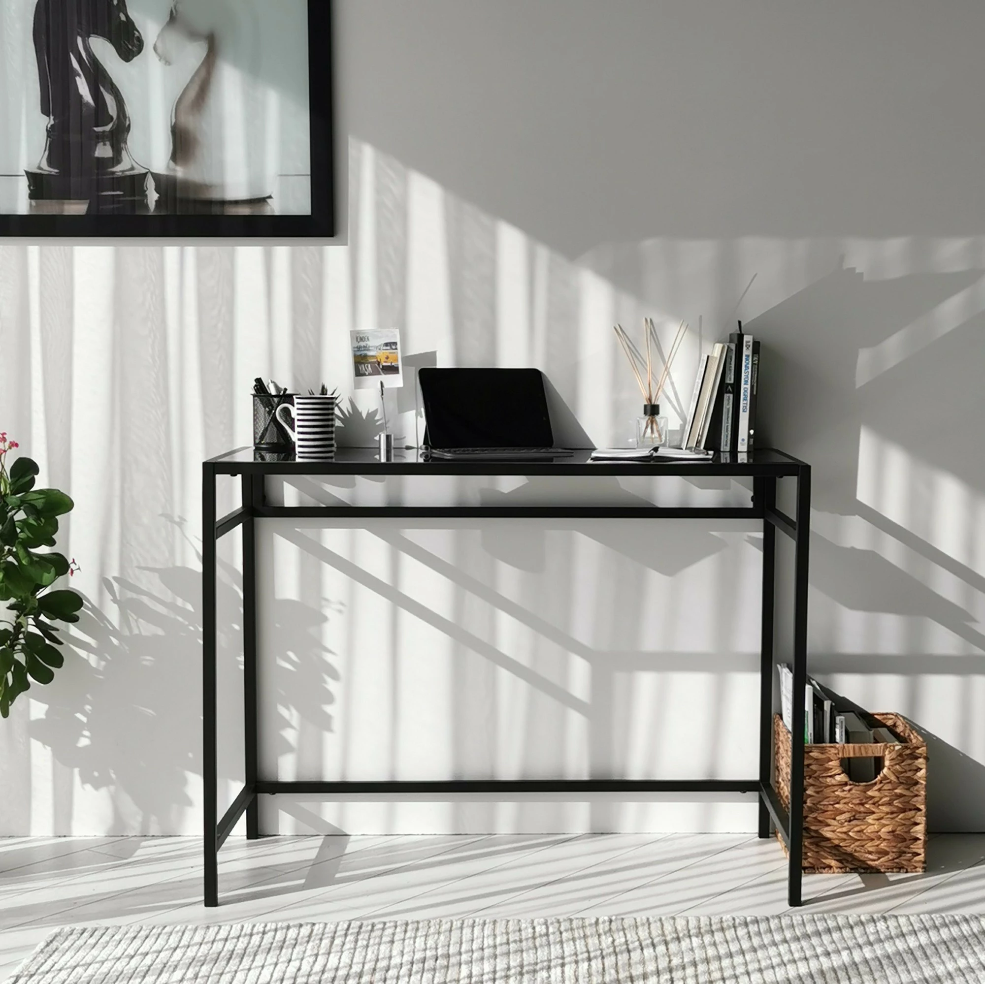 Tavolinë studimi Hanah Home, Network Çalışma Masası, 100x45cm, M100F