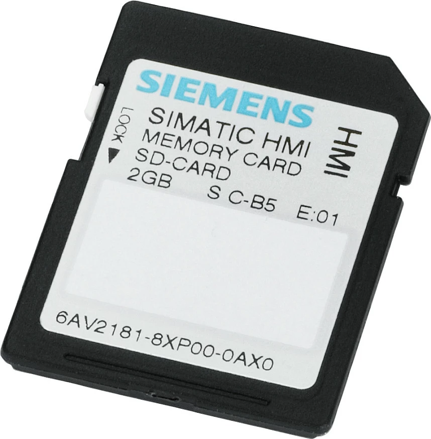 Kartë memorie SD Siemens SIMATIC HMI 6AV21818XP000AX0, 2GB, e zezë