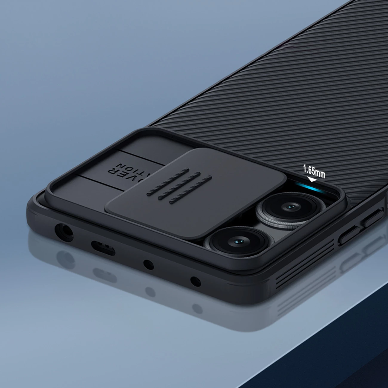 Mbështjellës Nillkin CamShield Pro për Xiaomi Redmi Note 12 Turbo / Poco F5, i zi