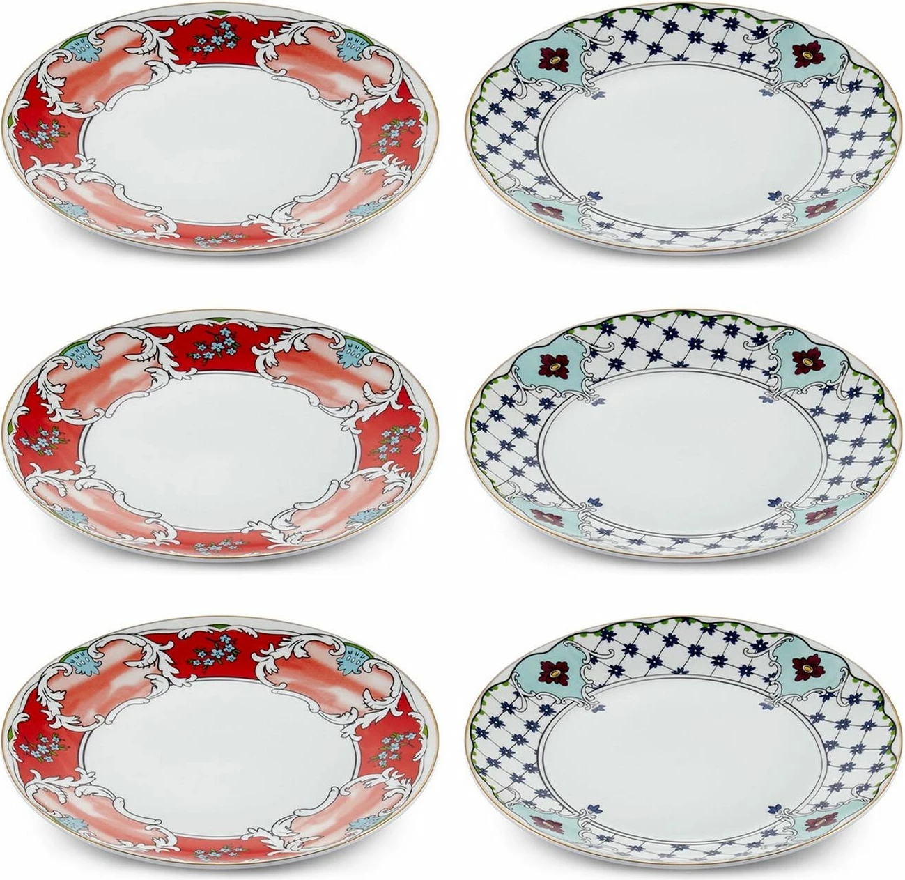 Set pjatash për ëmbëlsira (6 copë), Hermia, DNR0057