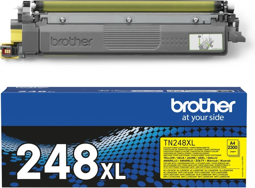Toner Brother TN-248XLY, 2300 faqe, Verdhë, 1 copë