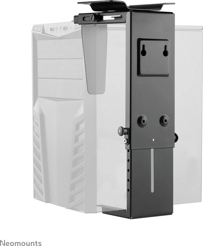 Mbajtës kase Neomounts NM-CPU100BLACK, për tavolinë, rrotullues 360°, i zi