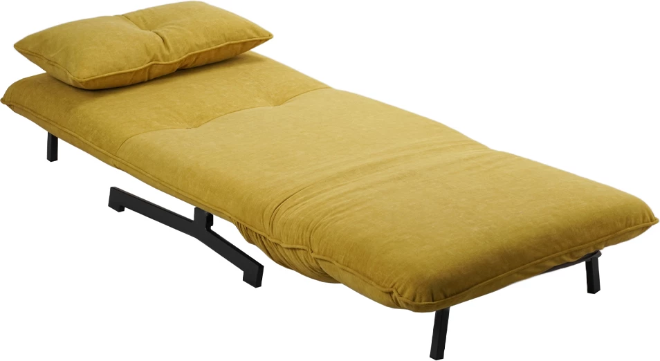 Fotel palosëse Tessera, ngjyrë mustard, 86x86x83cm