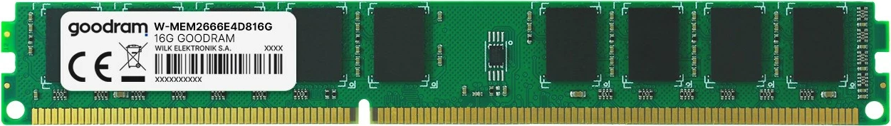 RAM Memorje Goodram UDIMM ECC VLP 16GB 2666MHz