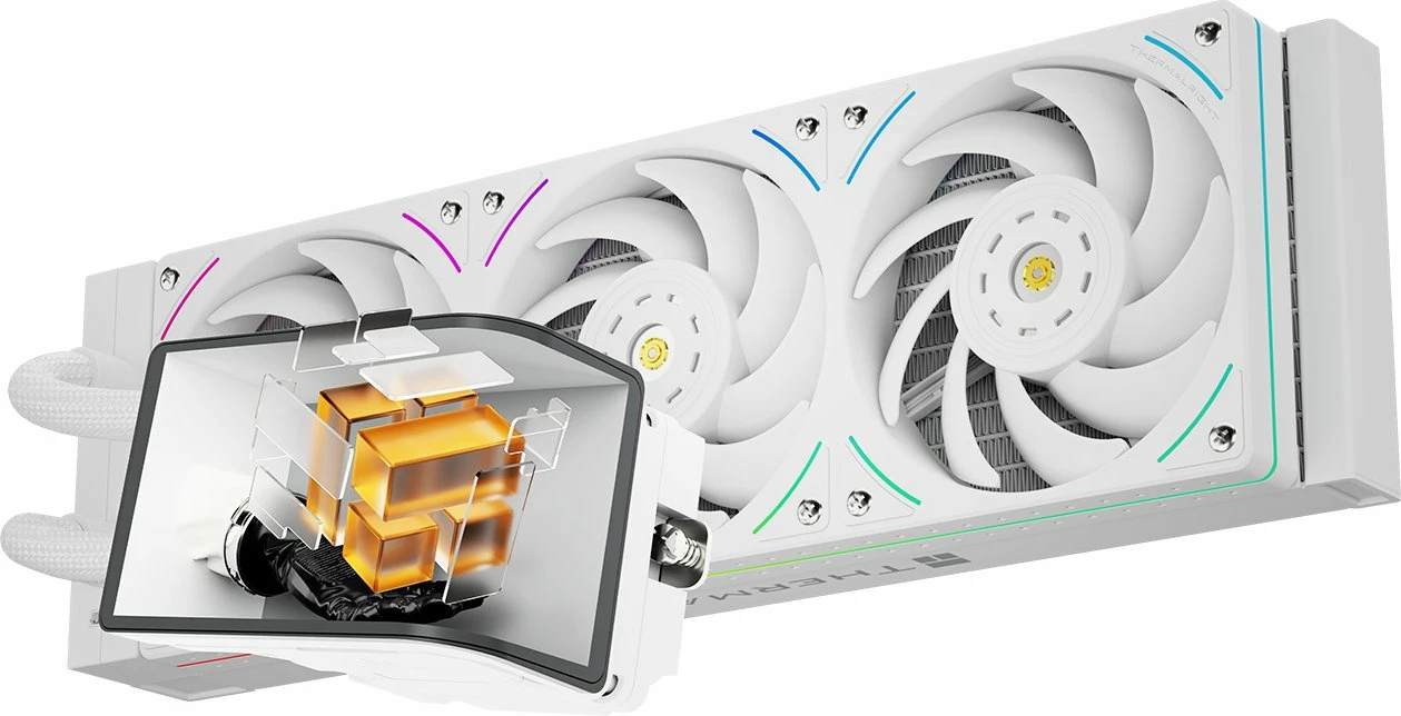 Ftohje me ujë AIO Thermalright Wonder Vision 360 UB ARGB, radiator 360mm, LCD 6.67\", 3x120mm PWM, e bardhë