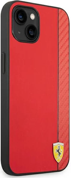 Mbështjellës Ferrari FEHCP14MAXRE për iPhone 14 Plus 6.7", hardcase, karbon, kuq