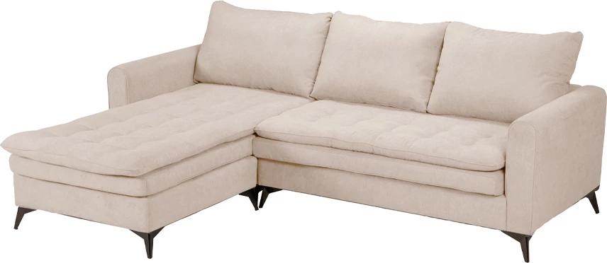 Kënd divani reversibil SCANDALO, krem ASTI 1, 265x188x99cm
