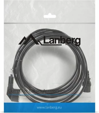 Kabllo rryme Lanberg CA-C13C-11CC-0050-BK, Schuko (CEE 7/7) në IEC 320 C13, 5 m, e zezë