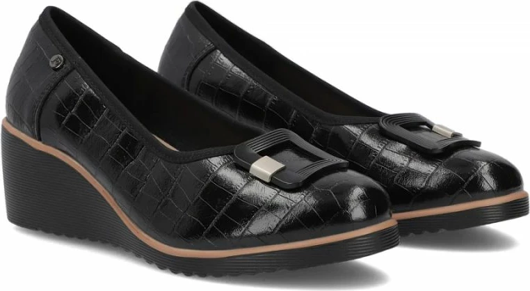 Këpucë me take Filippo DP7661/26, të zeza