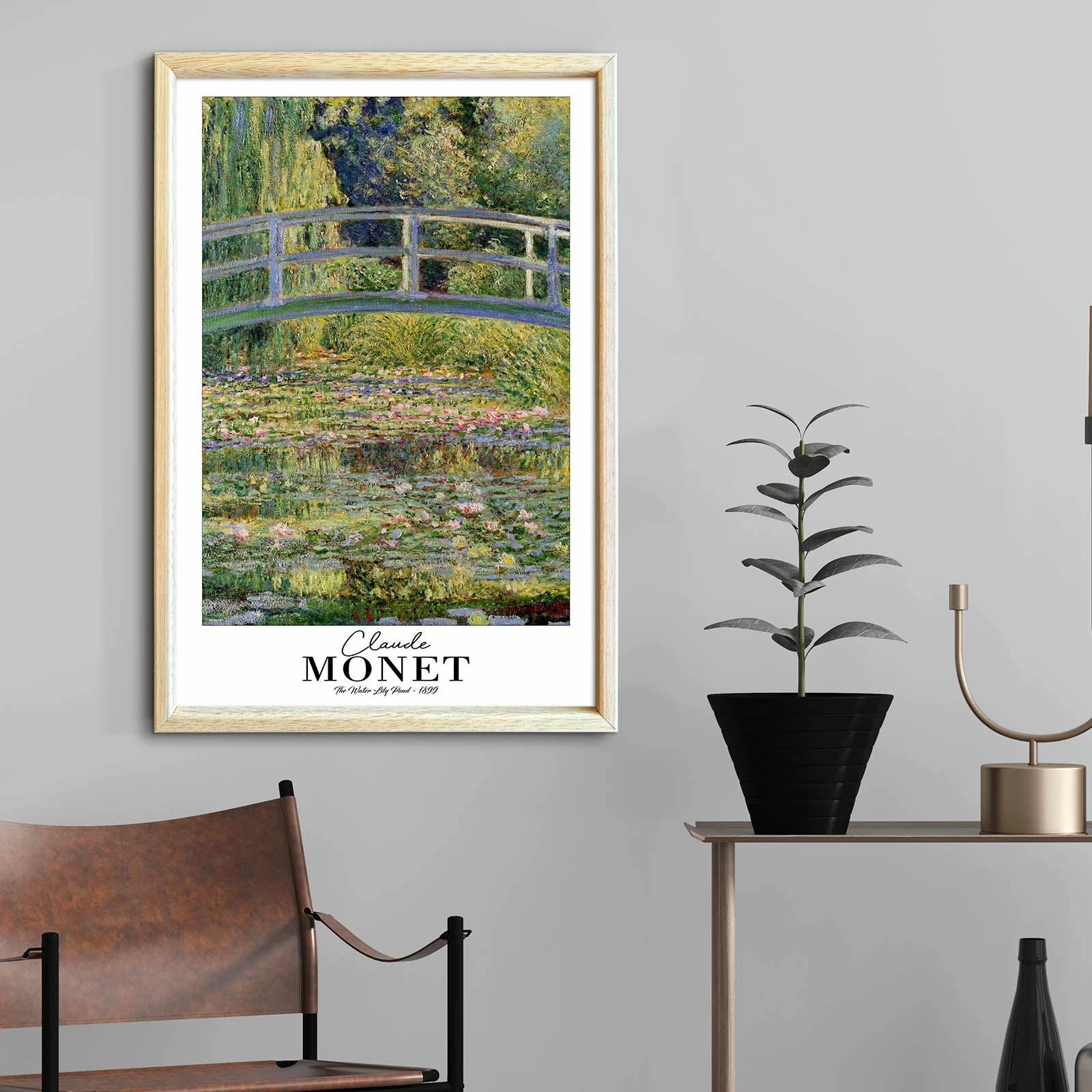 Pikturë dekorative me kornizë, Wallity, 4262AHSMONET-018, shumëngjyrëshe