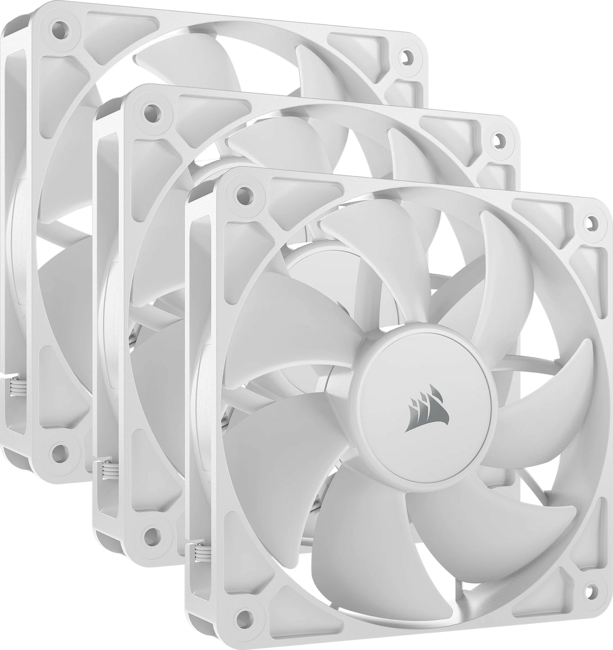 Ventilator kasë Corsair RS Series 120 PWM, 120mm, 3 copë, i bardhë