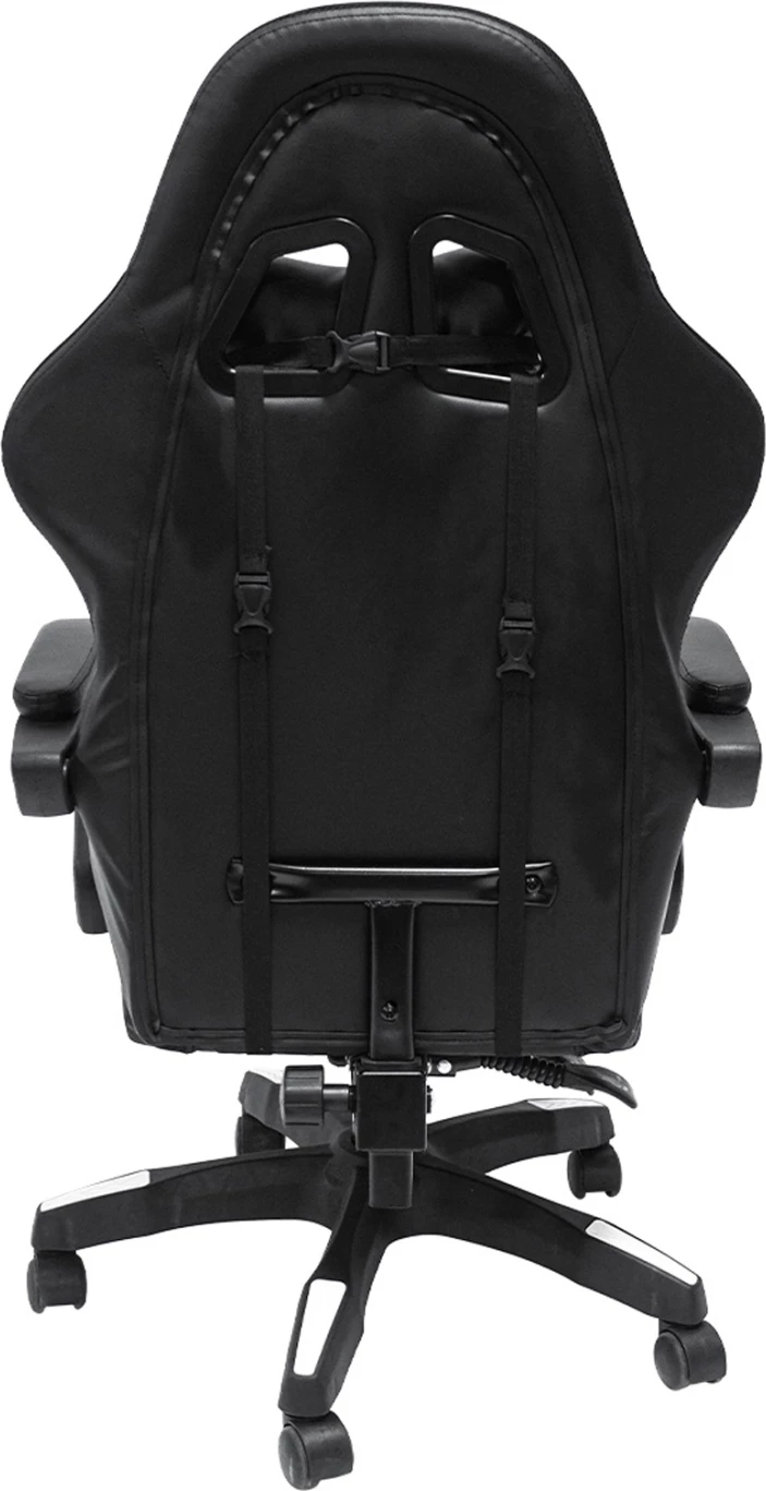 Karrige gaming DARREN FH1203.04, e zezë-bardhë, PVC & najlon, 51x49x125Hcm