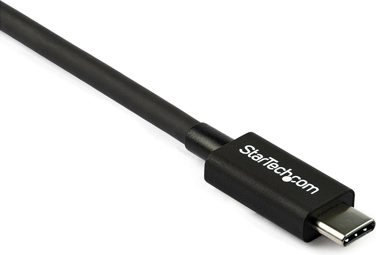 Kabllo Thunderbolt 3 StarTech TBLT34MM80CM, USB-C në USB-C, 0.8 m, 40Gbps, 100W, e zezë