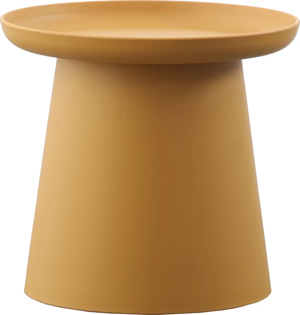 Tavolinë kafeje Tech, ngjyrë mustard, 50x50x46.5 cm