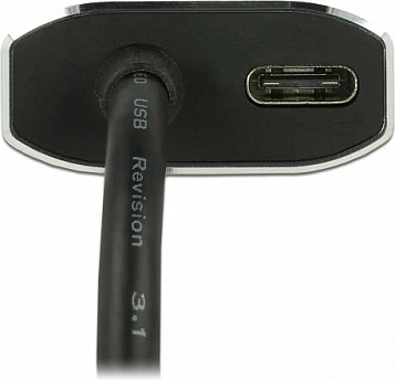 Adapter DeLOCK 62990 USB-C në DisplayPort, 4K 4096x2160, Power Delivery, Gri