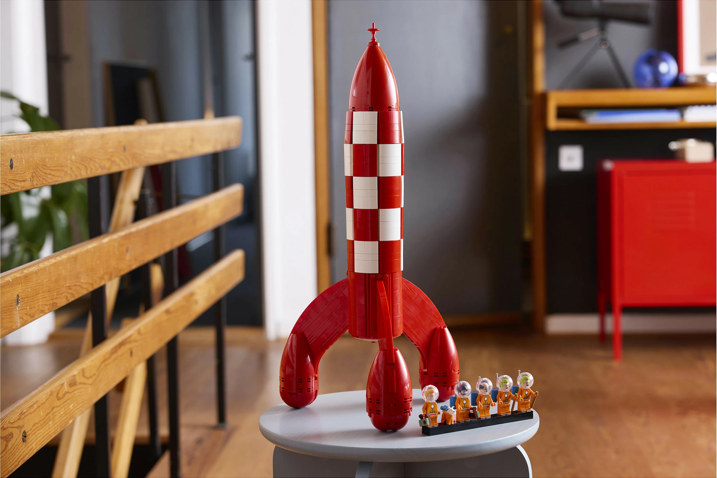 Set ndërtimi LEGO Ideas 21367 Tintin Moon Rocket, 1283 pjesë, 18+, multikolor