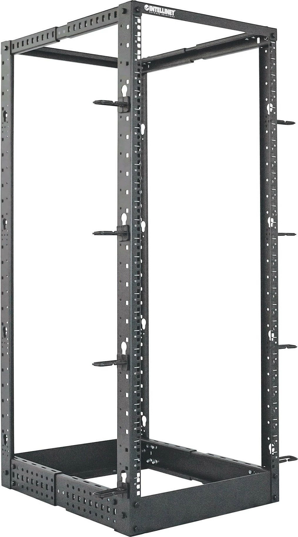 Rak rrjeti Intellinet 19", 26U, 4-post open frame, 360kg, i zi