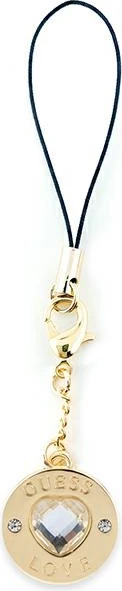Varëse telefoni Guess Heart Diamond Charm me kristale, e artë