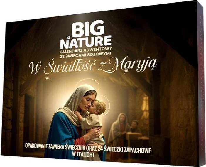 Kalendar Adventi me qirinj aromatikë Big Nature In Light with Mary, 24 copë