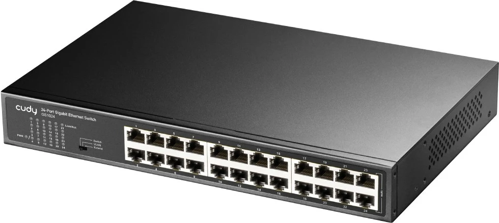 Switch Cudy GS1024, 24 porta Gigabit Ethernet, Zi