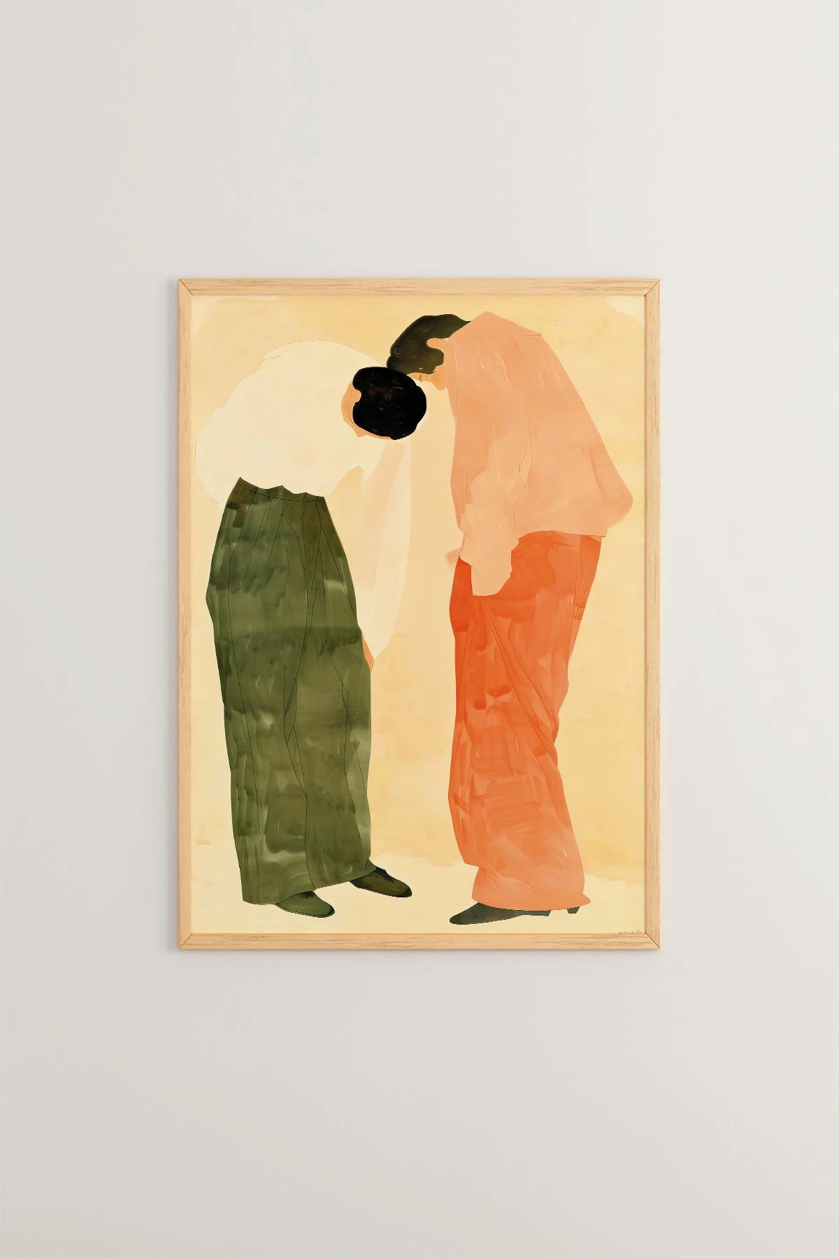 Pikturë dekorative me kornizë, Wallity, Lmnmdl1, shumëngjyrëshe, 33x48cm