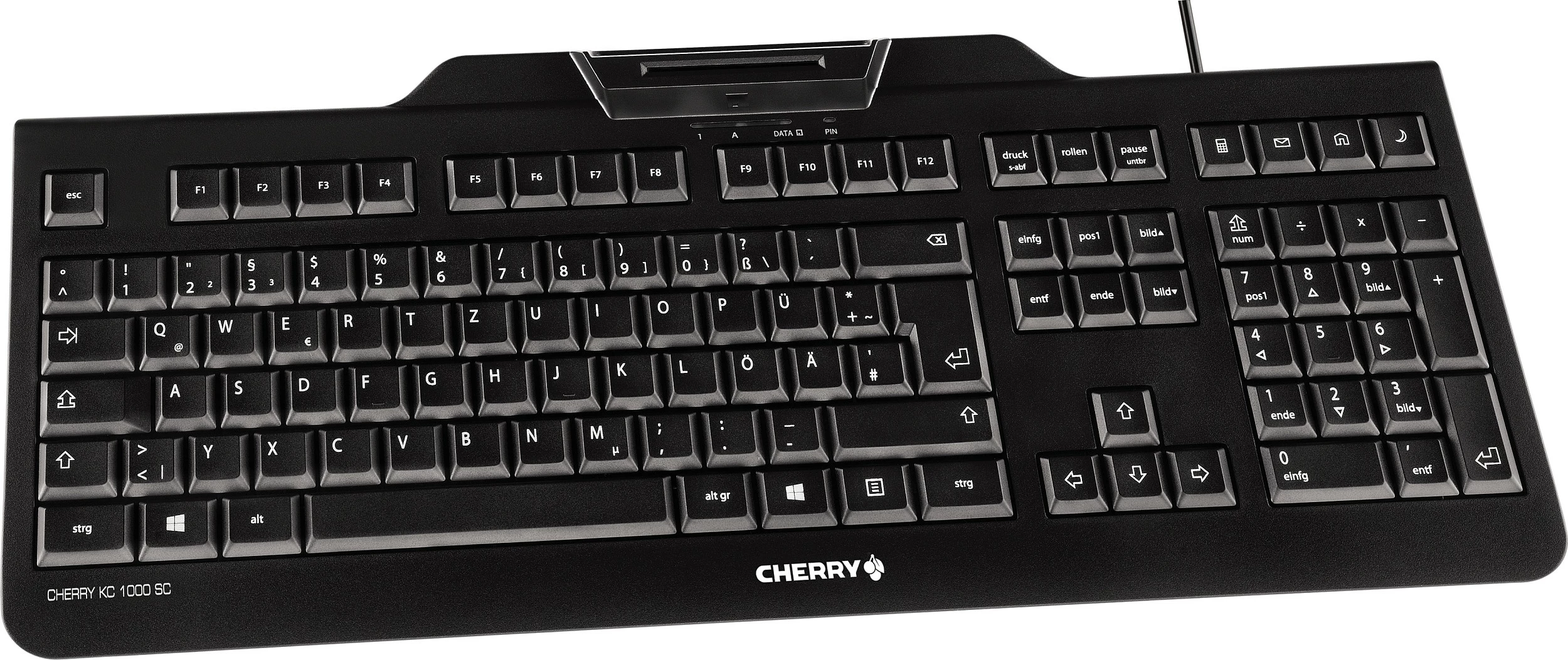 Tastierë Cherry KC 1000 SC, mekanike, USB, lexues smart card, e zezë