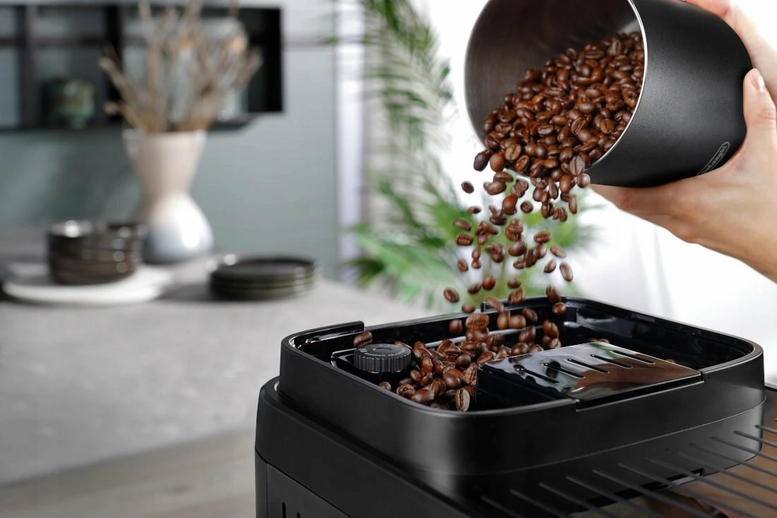 Makinë espresso automatike DeLonghi Magnifica Evo Next ECAM310.60.GB 1.8L 1450W 15 bar me mulli dhe LatteCrema Hot, gri-zi
