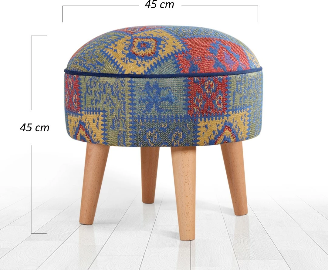 Puf Atelier del Sofa, Rugrev, ngjyrë kaltër