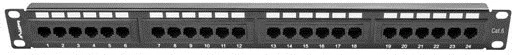 Panel patch Lanberg PPU6-1024-B, 1U, i zi