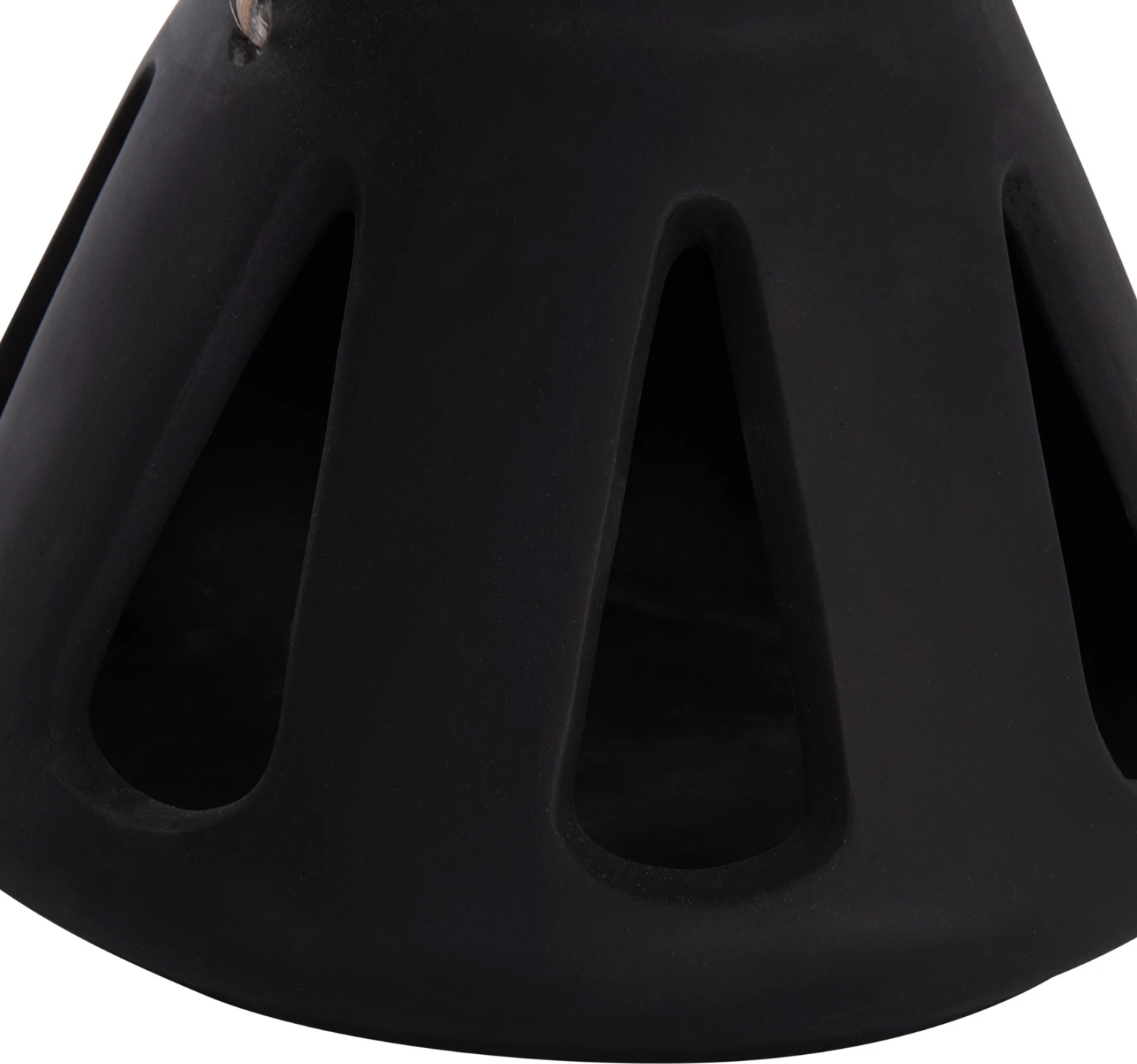 Llambë dekorative tavoline, fibër çimento e zezë, dorezë ratan, ERANTYL FH4696.01S, 25x17cm