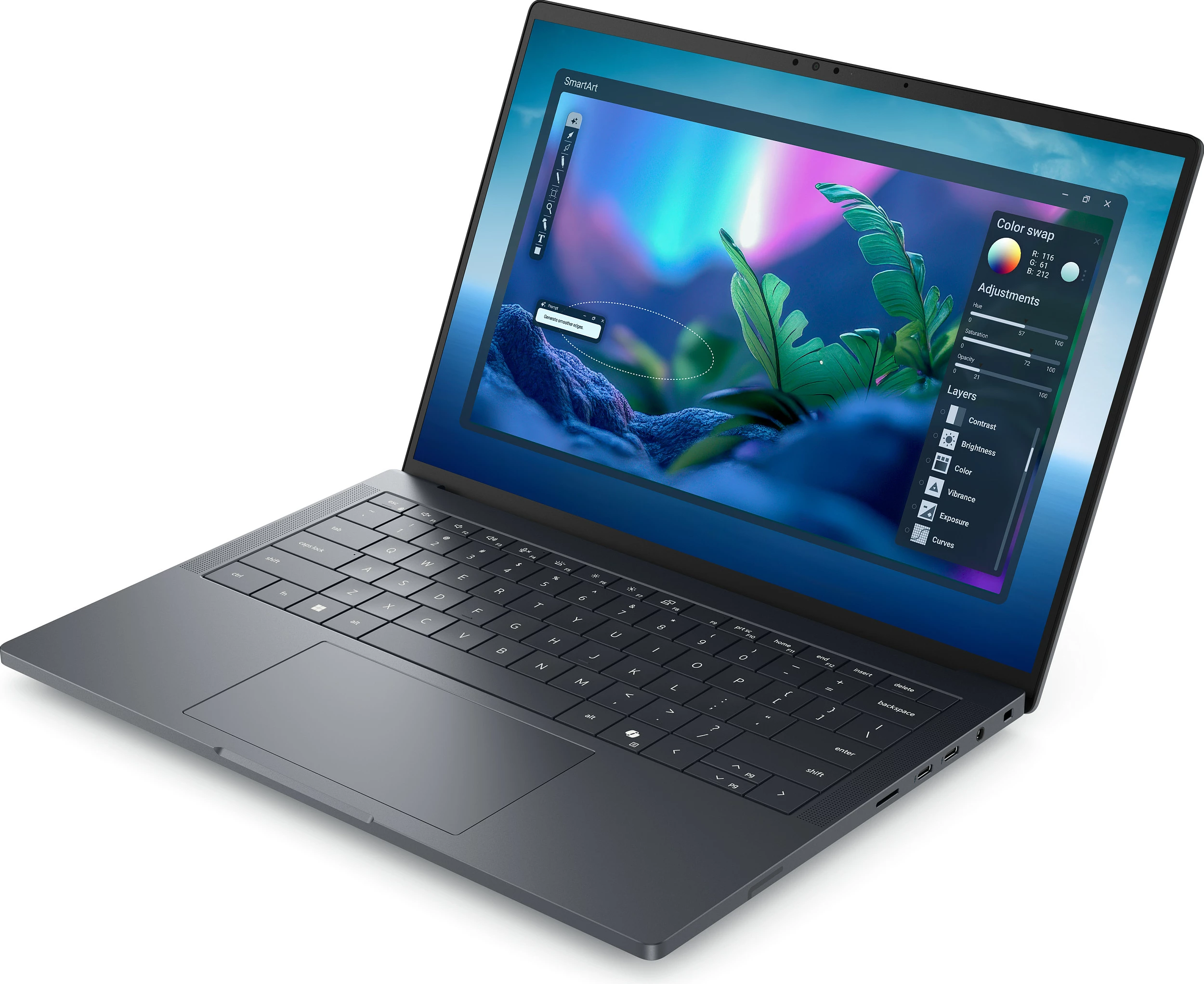 Laptop Dell Pro Max 14 Premium CU7 265H, 32GB RAM Memorje, 1TB SSD, RTX PRO 2000 8GB, 14" 1920x1200, Windows 11 Pro, Magnetite