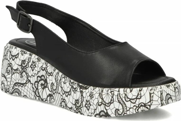 Sandale me platformë Filippo DS7580, të zeza