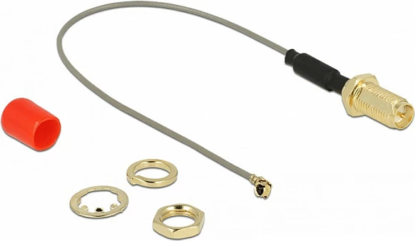 Kabllo antene DeLOCK 89830, RP-SMA, 0.1 m, hirtë