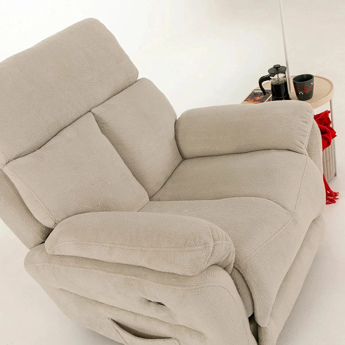 Karrige relaksuese elektrike Comfera, krem, Atelier del Sofa