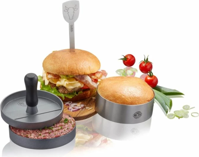 Set burgerash GEFU BBQ G-89494, 3 pjesë