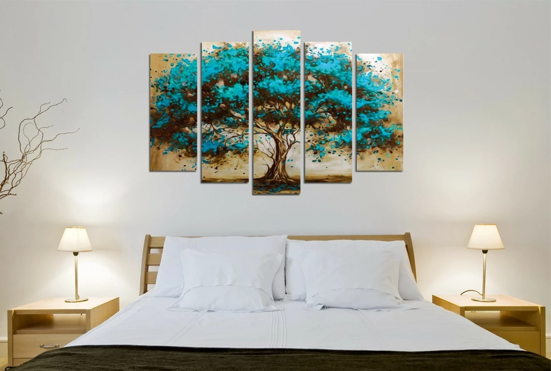 Pikturë dekorative në kanavacë, 5 pjesë, Wallity, 5KNV4586_60100, 100x60cm