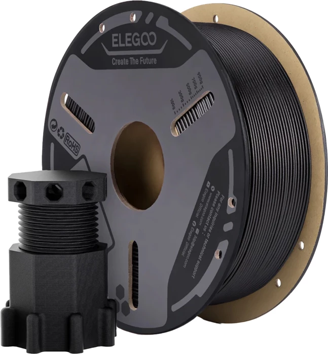 Filament 3D PETG-CF Elegoo 50.203.0647, për FDM, i zi