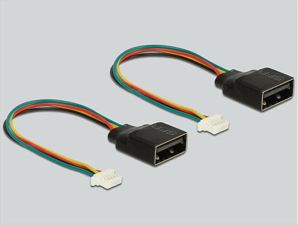 Modul zgjerimi USB 2.0 DeLOCK 95242, Mini PCIe, 2x USB Type-A femër, interne