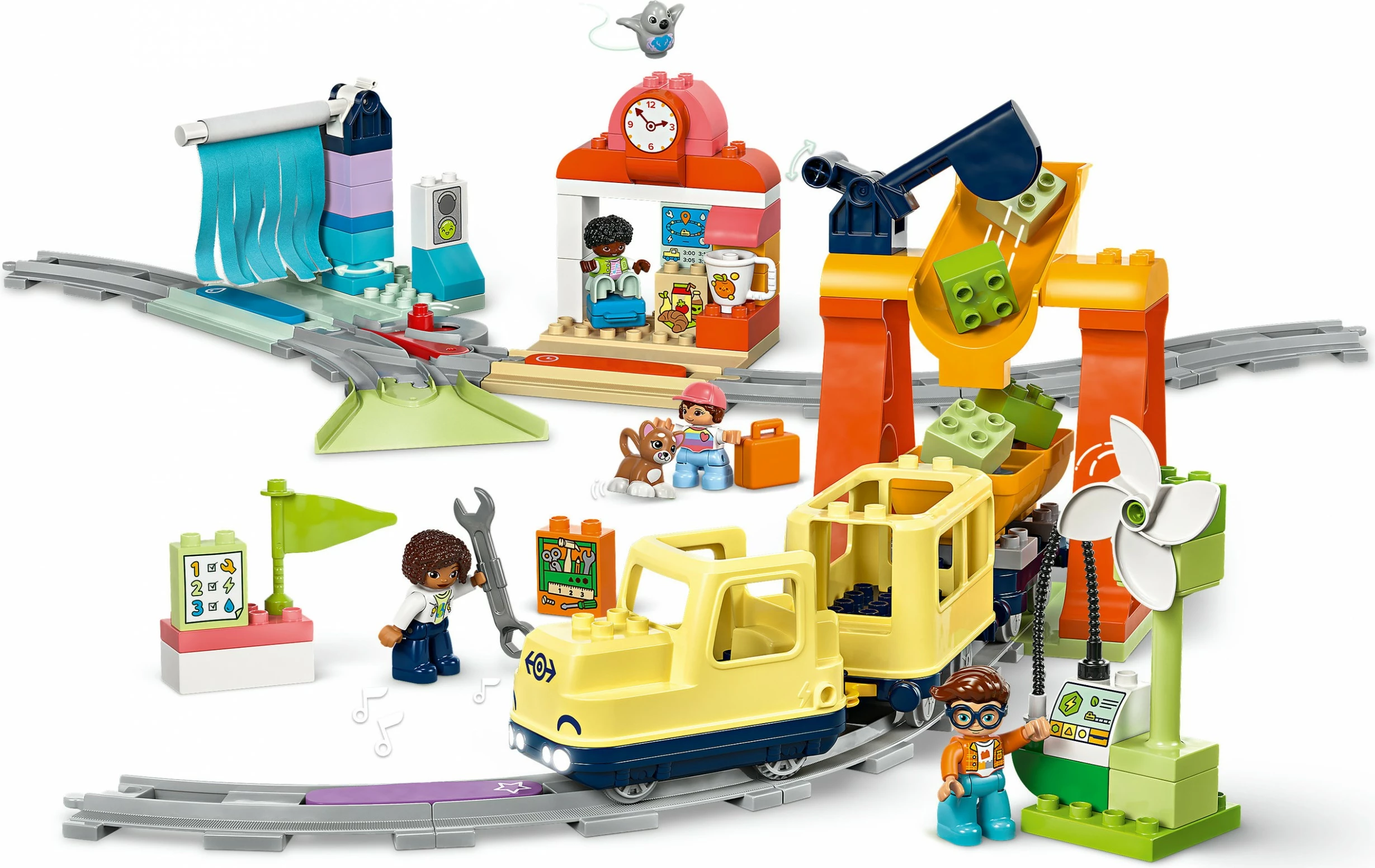 Set ndërtimi LEGO DUPLO 10428, tren interaktiv, 103 pjesë, shumëngjyrësh