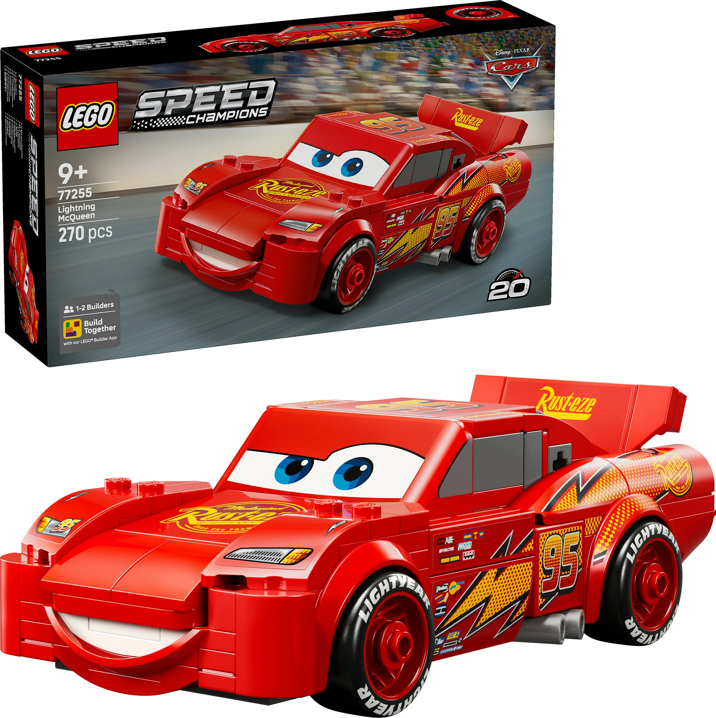 Set ndërtimi LEGO Speed Champions Lightning McQueen 77255, 270 copë, 9+ vjeç, shumëngjyrësh