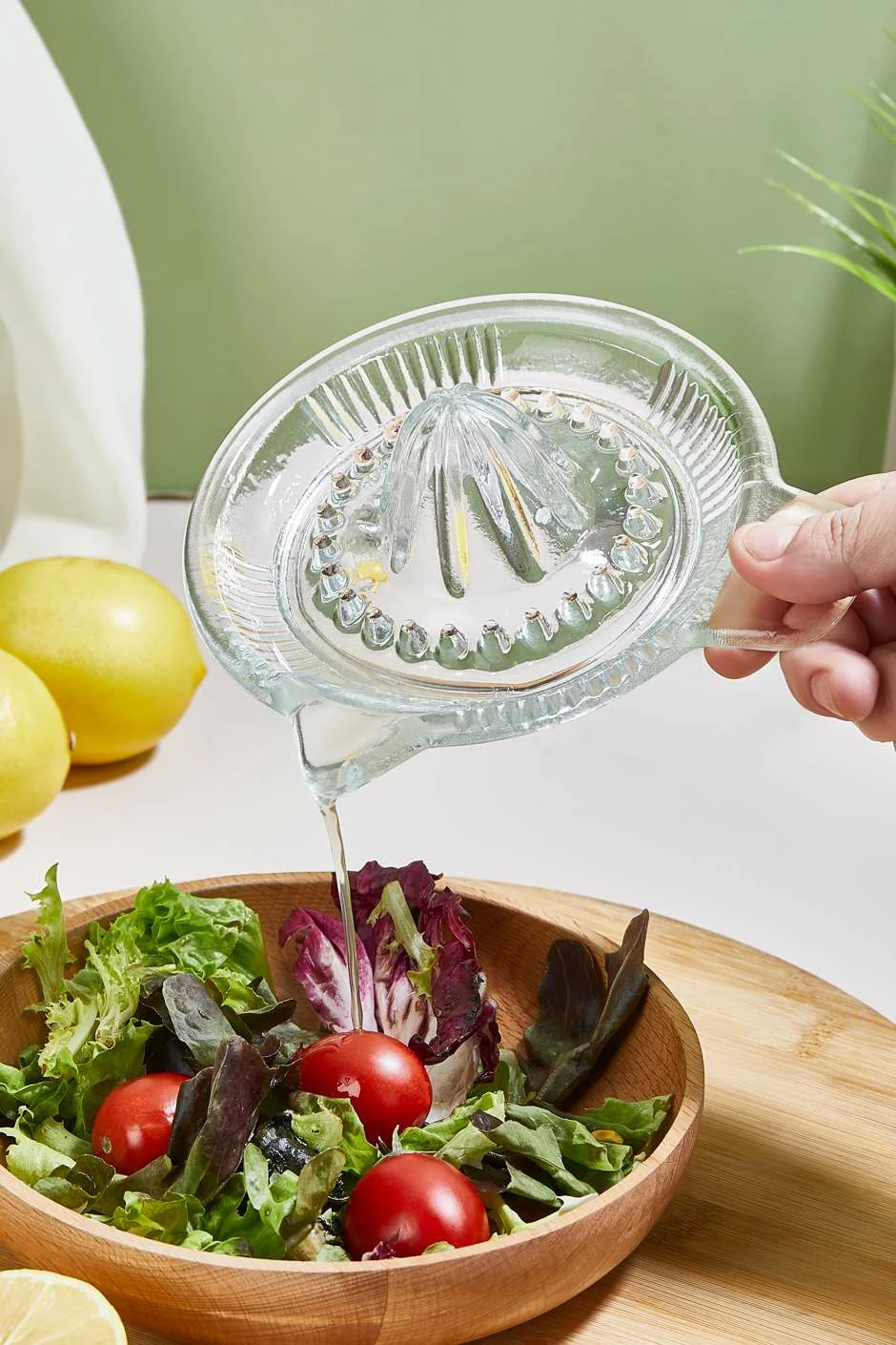 Shtrydhëse limoni prej qelqi, Hermia, transparente