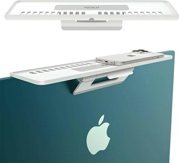 Raft për monitor SODI 312 (SOD000138), gjerësi 312 mm, për iMac/monitor 5-20 mm, Bardhë