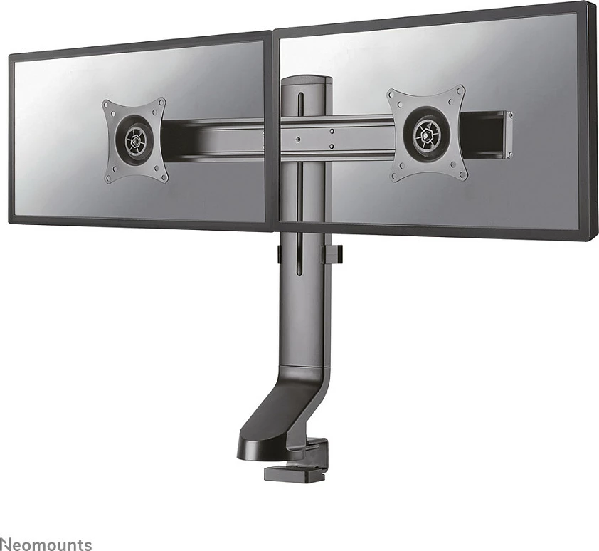 Mbajtës tavoline Neomounts FPMA-D860DBLACK, 2 ekrane, 27", i zi