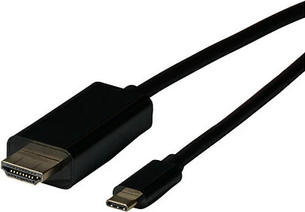 Kabllo adapter USB-C në HDMI EFB Elektronik, 2m, 4K@30Hz, e zezë