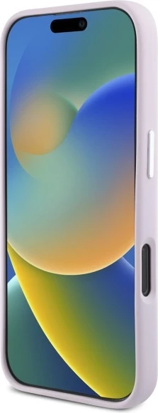 Mbështjellës DKNY Liquid Silicone Small Metal Logo MagSafe për iPhone 16 Pro Max, Rozë